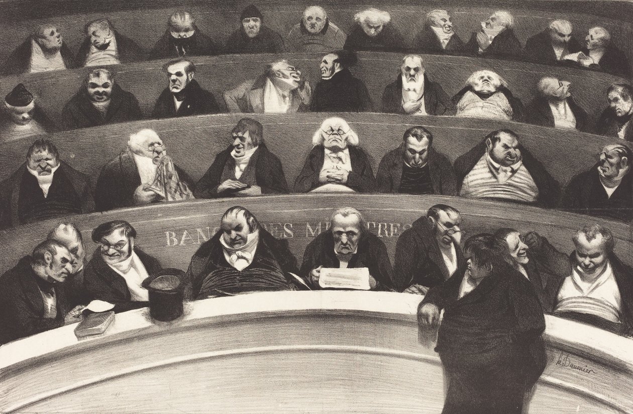 A törvényhozó hasa, Honore Daumier, 1834 alkotó: Honoré Daumier