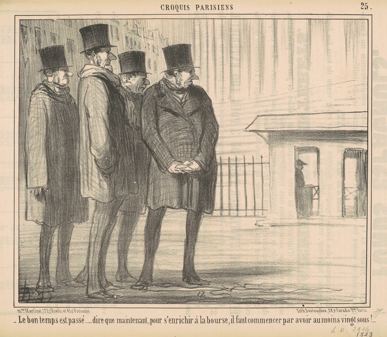 A szép idők elmúltak... alkotó: Honoré Daumier