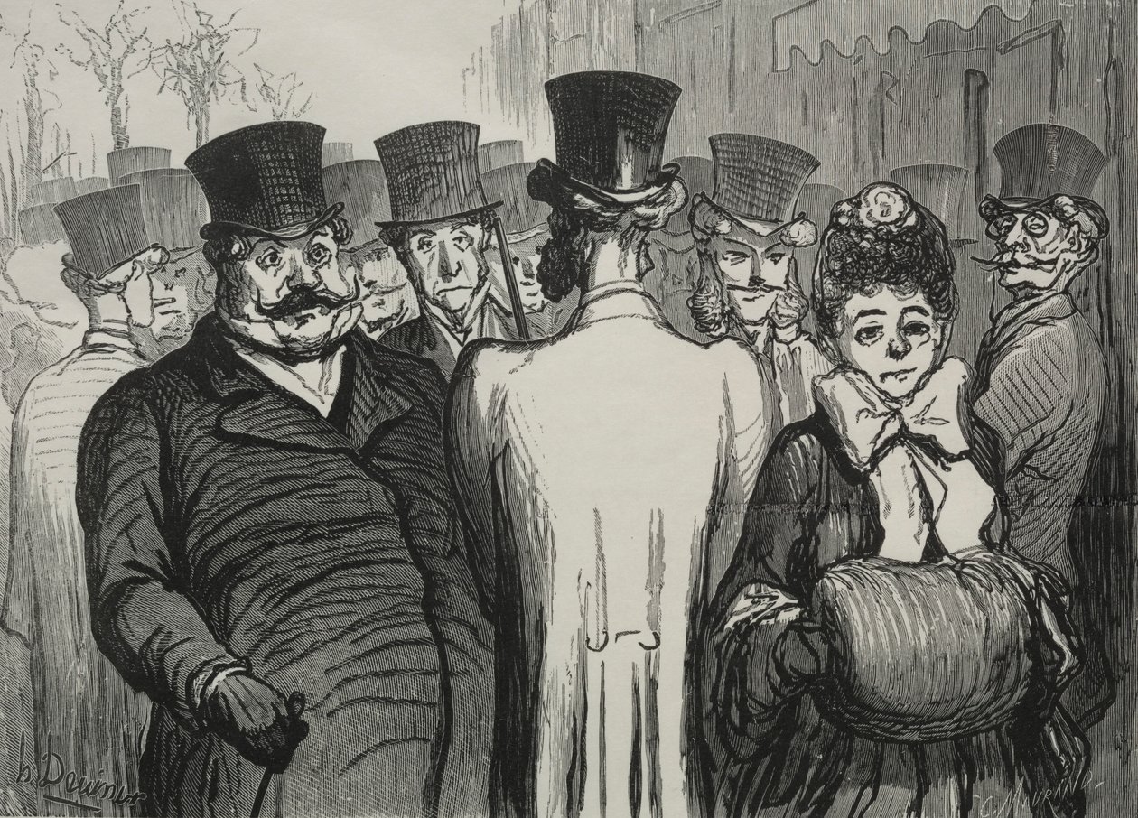 Az olaszok körútja. alkotó: Honoré Daumier