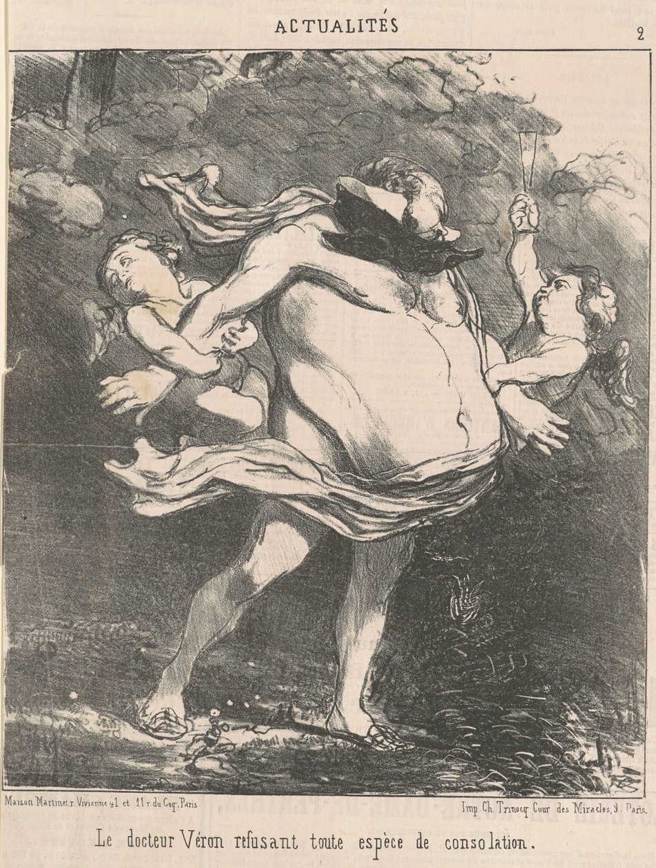 Doktor Véron megtagadja a vigasztalást alkotó: Honoré Daumier