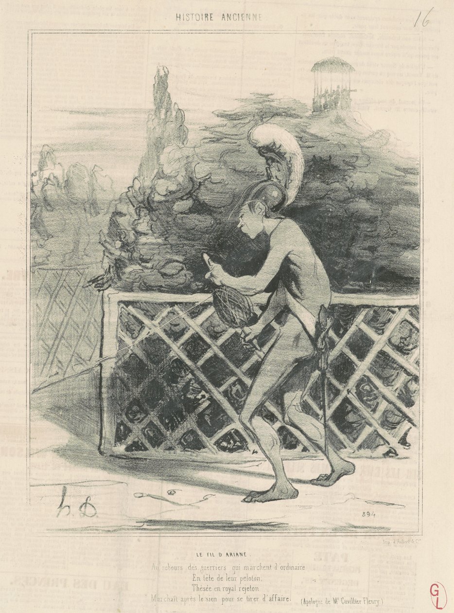 Az Ariadné fonala alkotó: Honoré Daumier