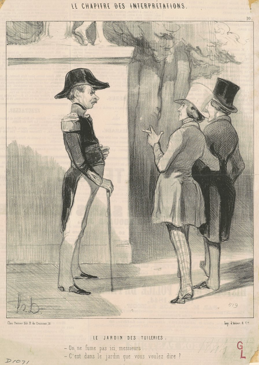 A Tuileriák kertje alkotó: Honoré Daumier