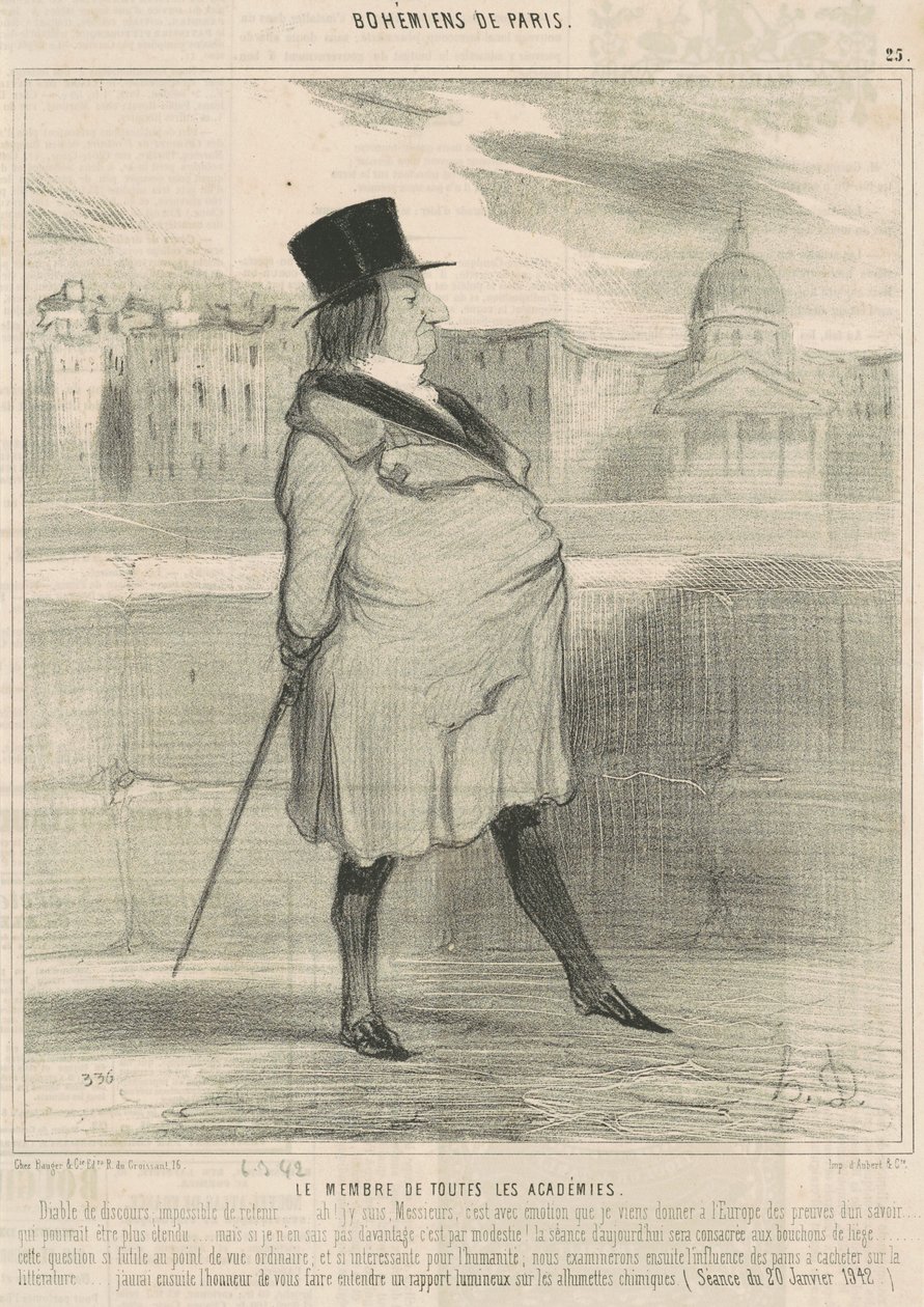 Minden akadémia tagja alkotó: Honoré Daumier