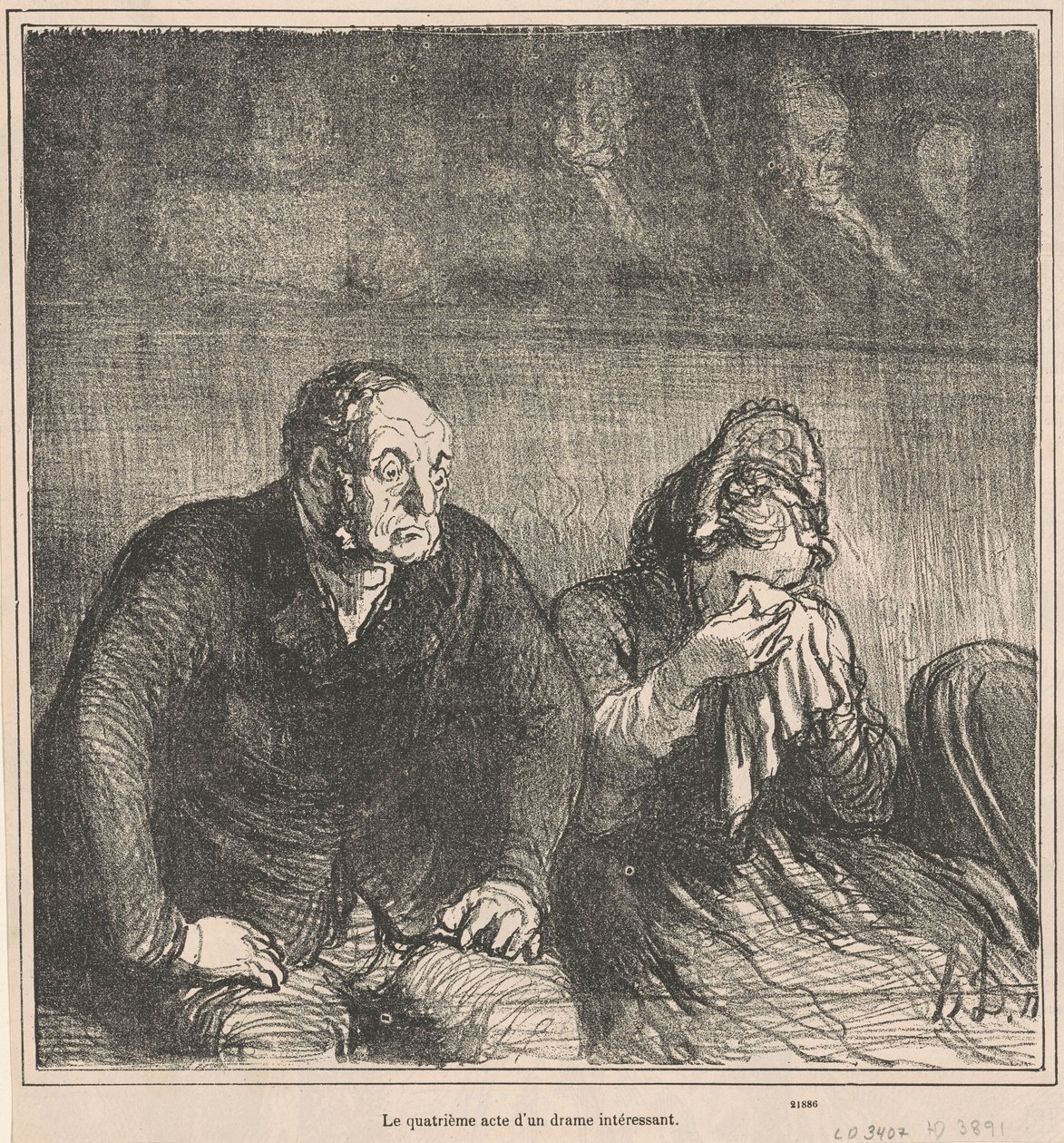 Érdekes dráma negyedik felvonása alkotó: Honoré Daumier