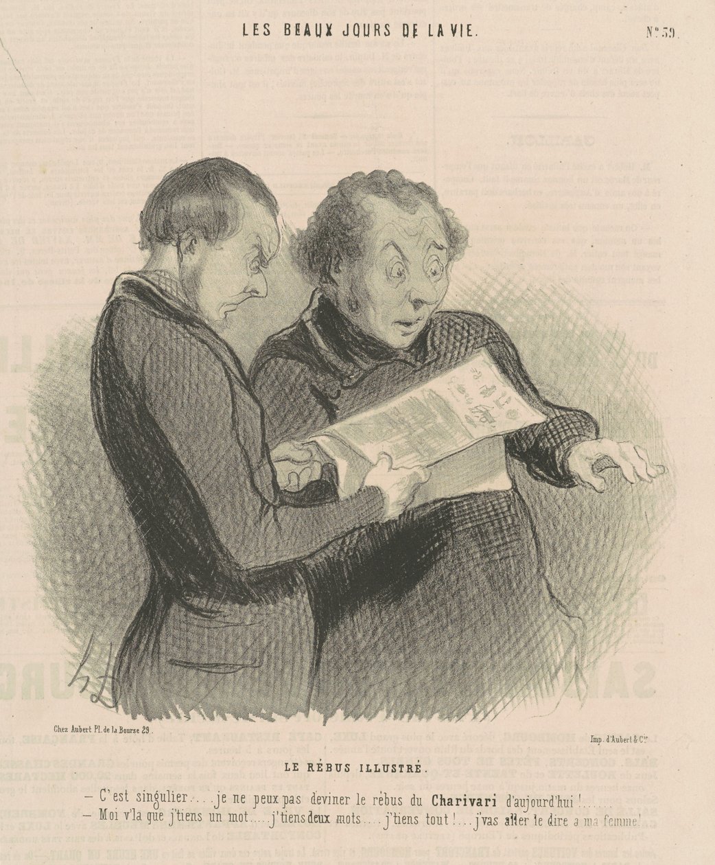 Az illusztrált rébusz alkotó: Honoré Daumier