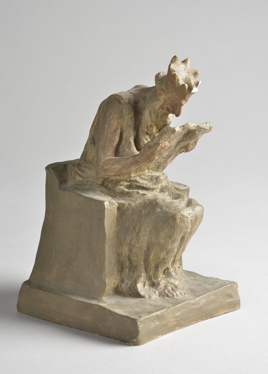 Honore Daumier (1808-1879) Minos király szobra V 10,5x11,5x18,5 cm SZÉPSÉGEK MÚZEJA - PALAIS LONGCHAMP Marseille alkotó: Honoré Daumier