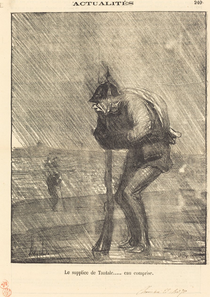 A tantál kínzása... a víz is alkotó: Honoré Daumier