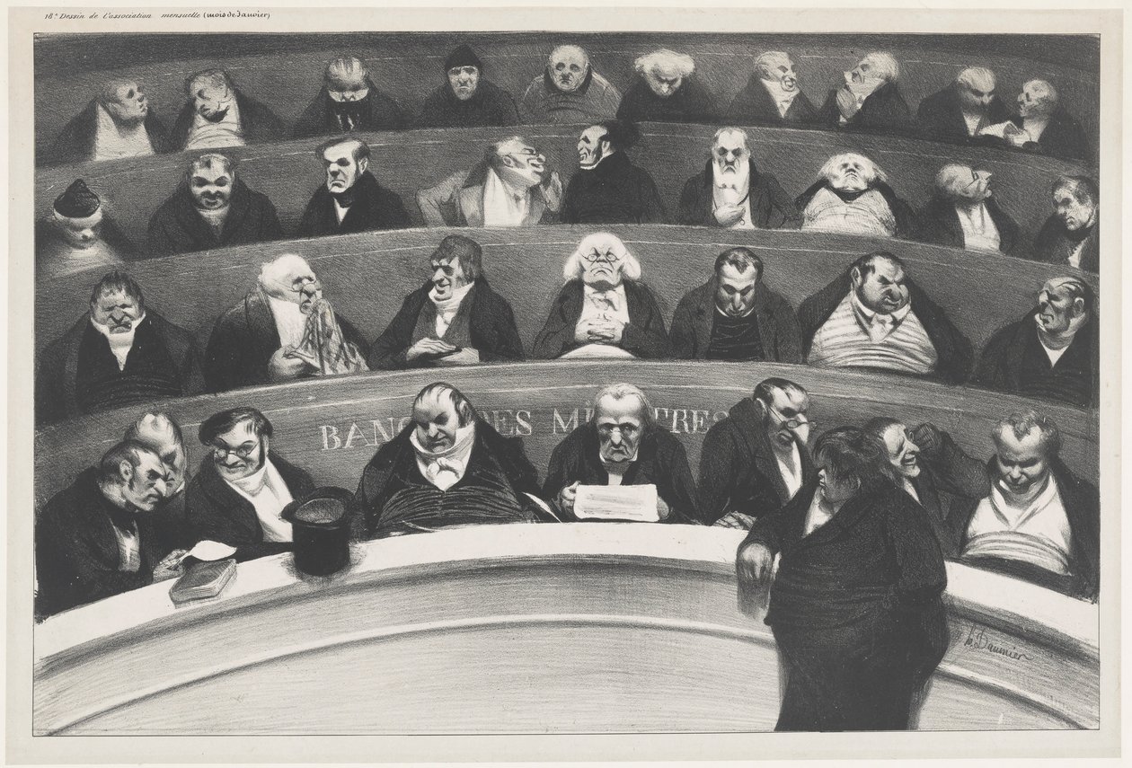 A törvényhozó hasa alkotó: Honoré Daumier
