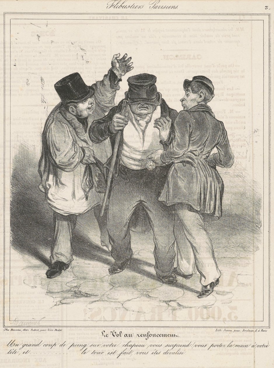 A lopás a szünetben alkotó: Honoré Daumier