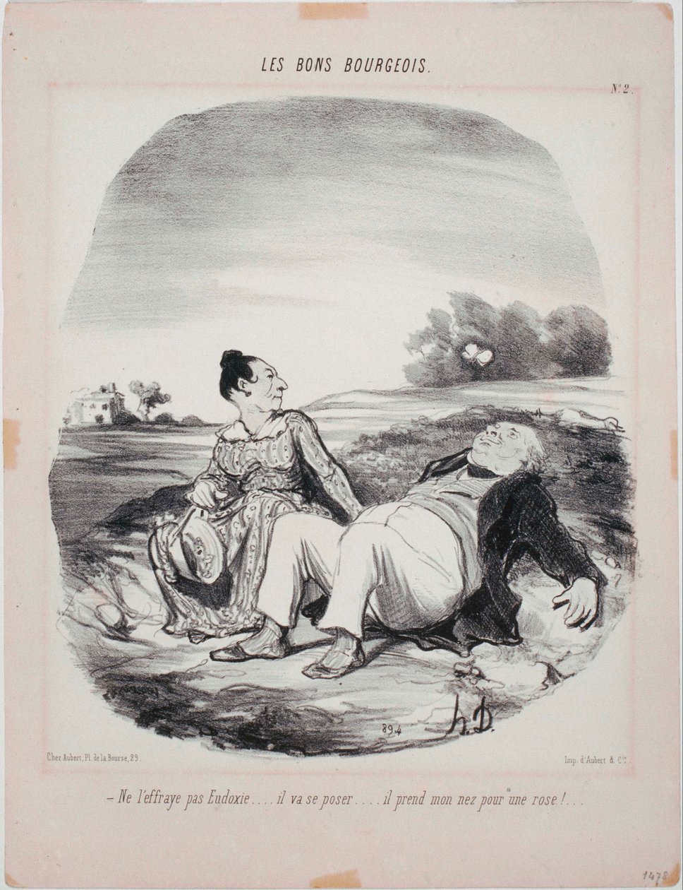 Les Bons Bourgeois- Ne ijessze meg Eudoxie-t alkotó: Honoré Daumier