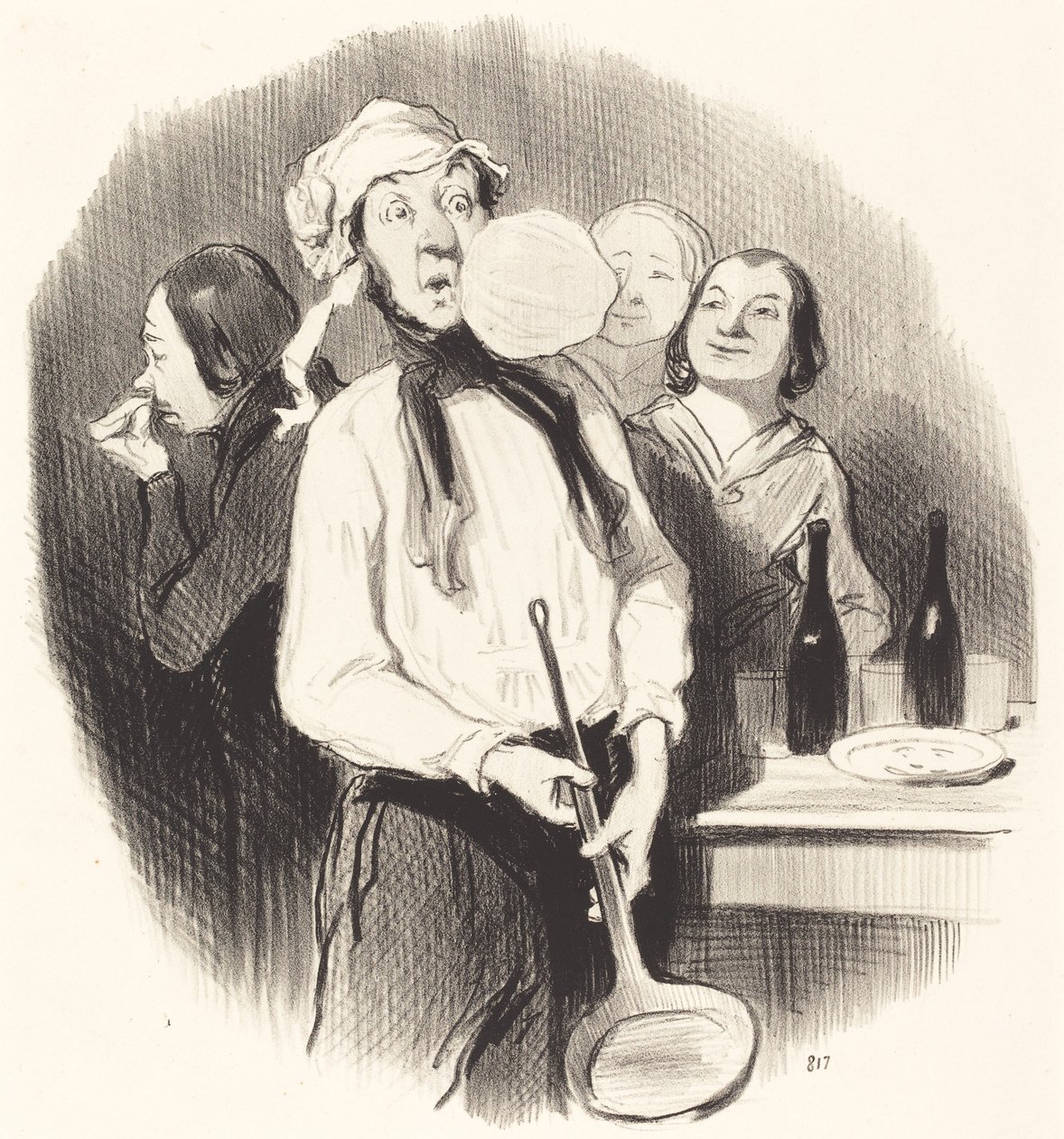 A palacsintákat alkotó: Honoré Daumier