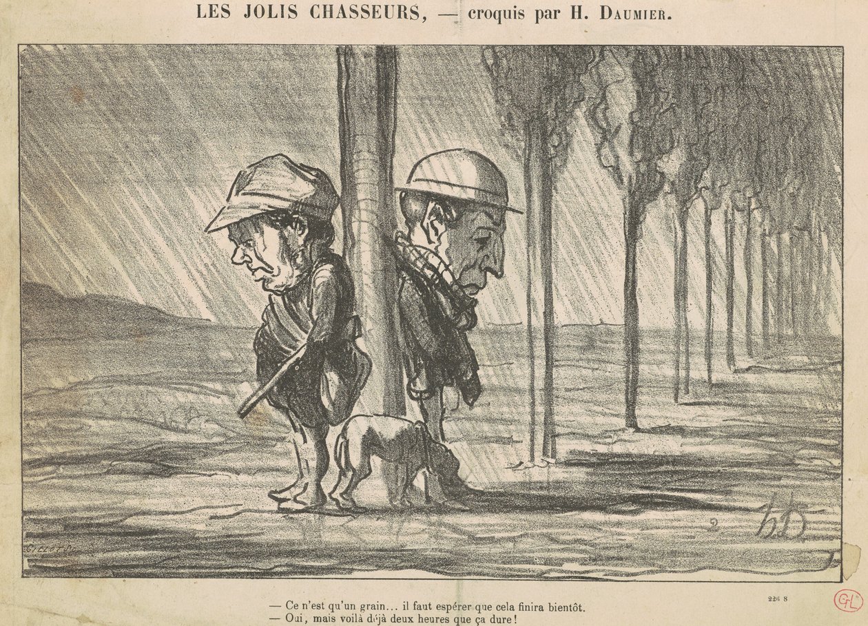 The Pretty Hunters alkotó: Honoré Daumier