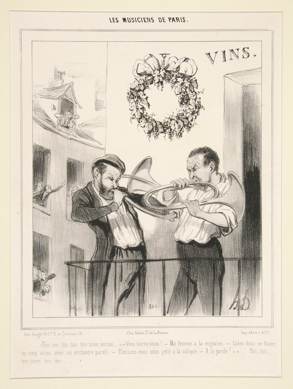A párizsi zenészek: Hang, hang, hang alkotó: Honoré Daumier