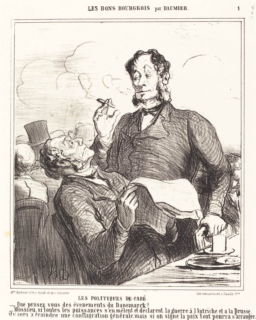 Kávépolitika alkotó: Honoré Daumier