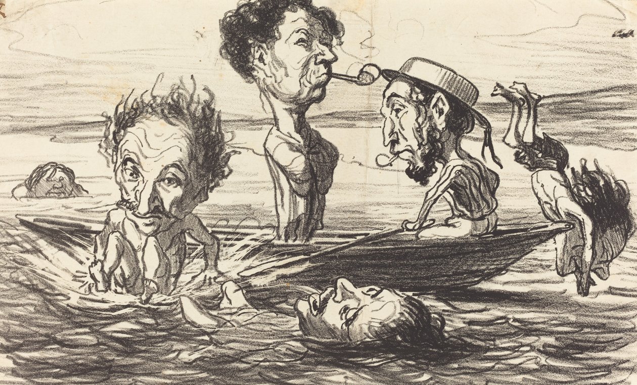 A Szajna tritonjai alkotó: Honoré Daumier