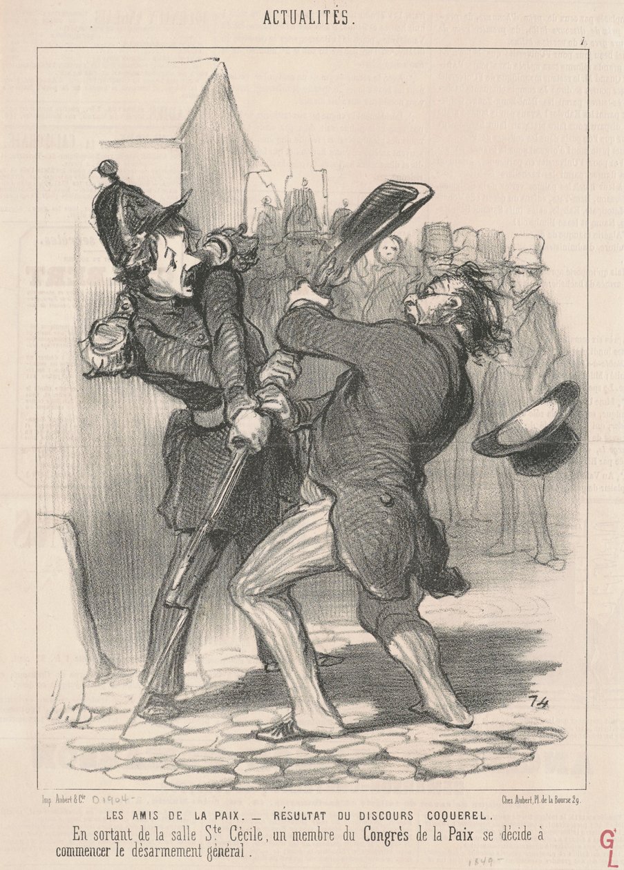 Béke Barátai... alkotó: Honoré Daumier