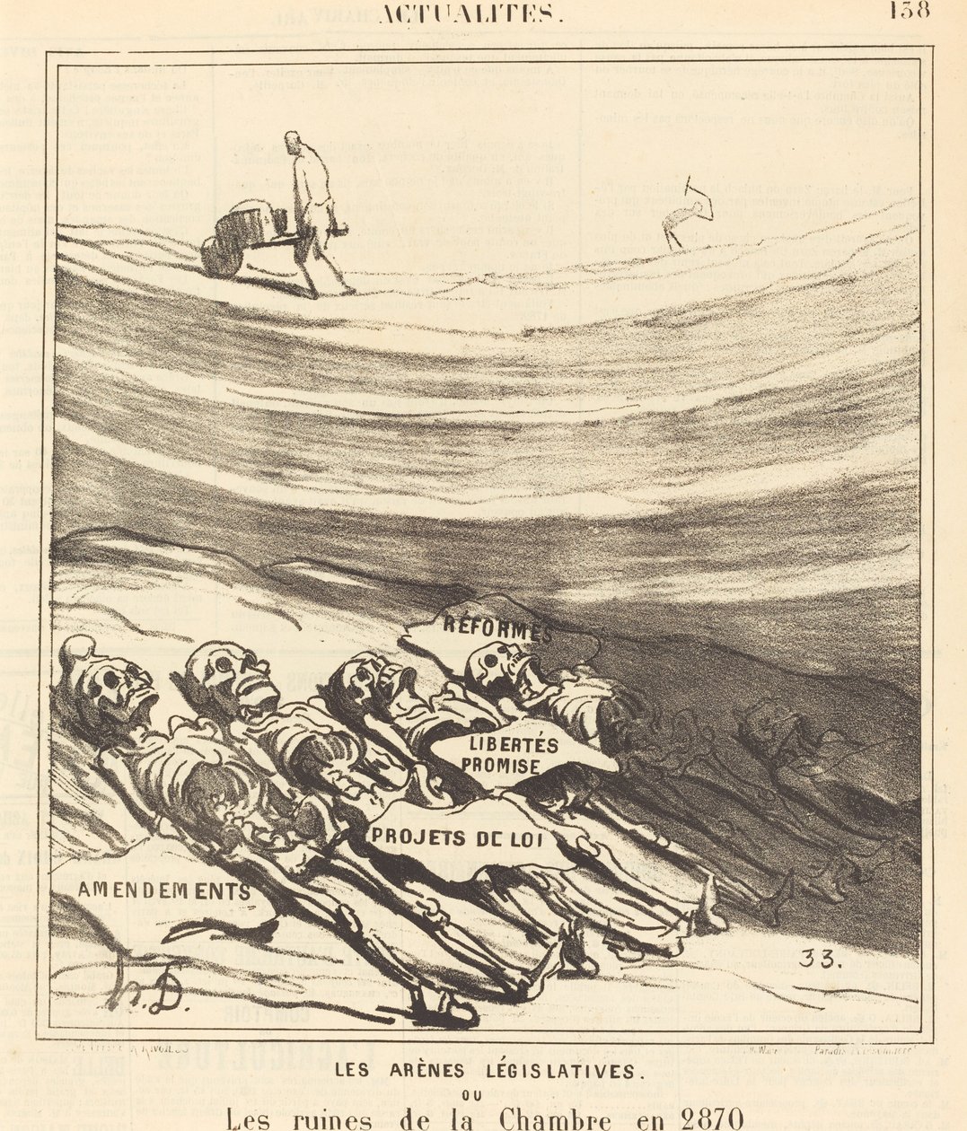 Jogalkotási színterek alkotó: Honoré Daumier