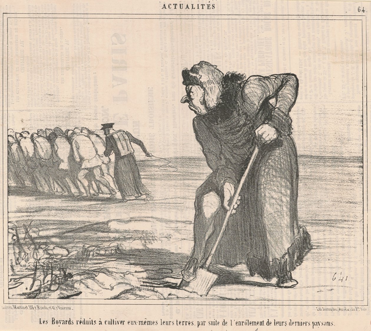 A bojárok művelésre szorultak... alkotó: Honoré Daumier