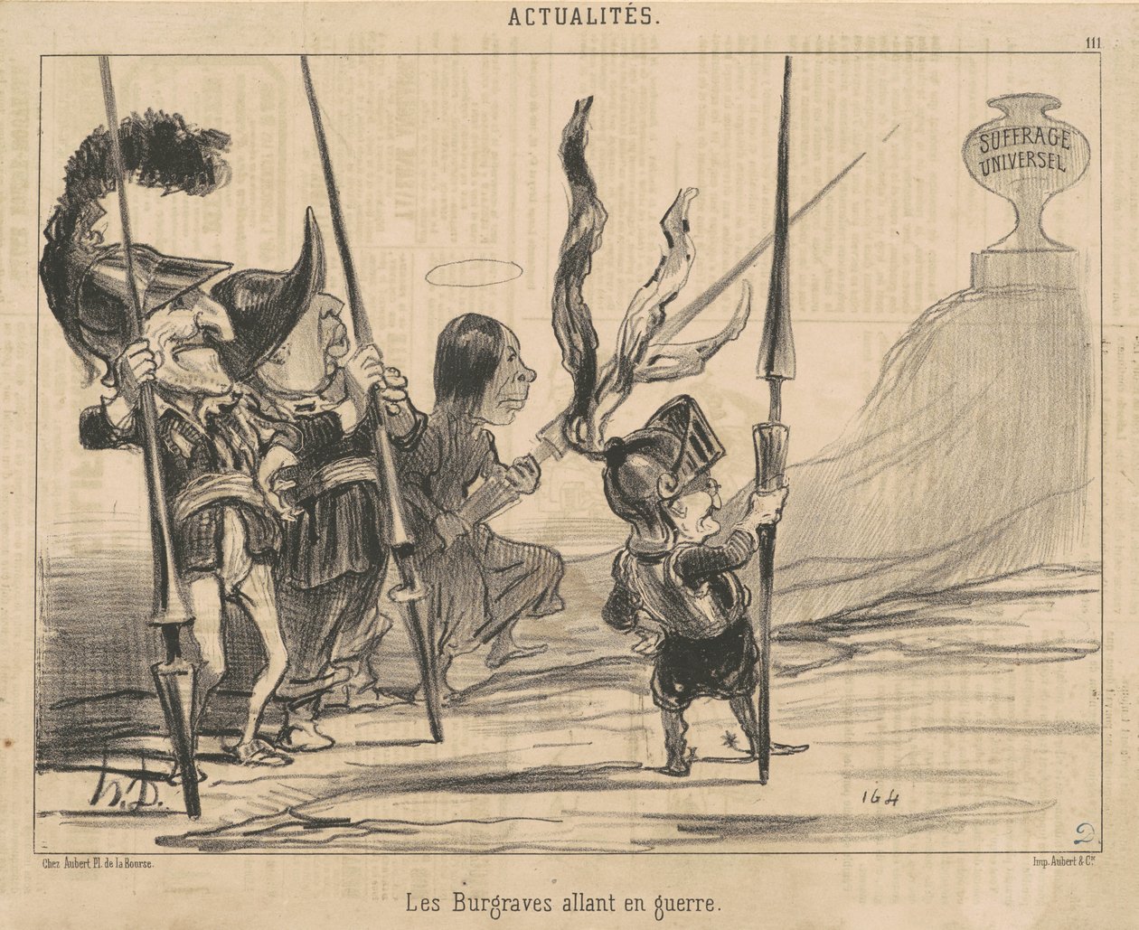 A betörők háborúba indulnak alkotó: Honoré Daumier