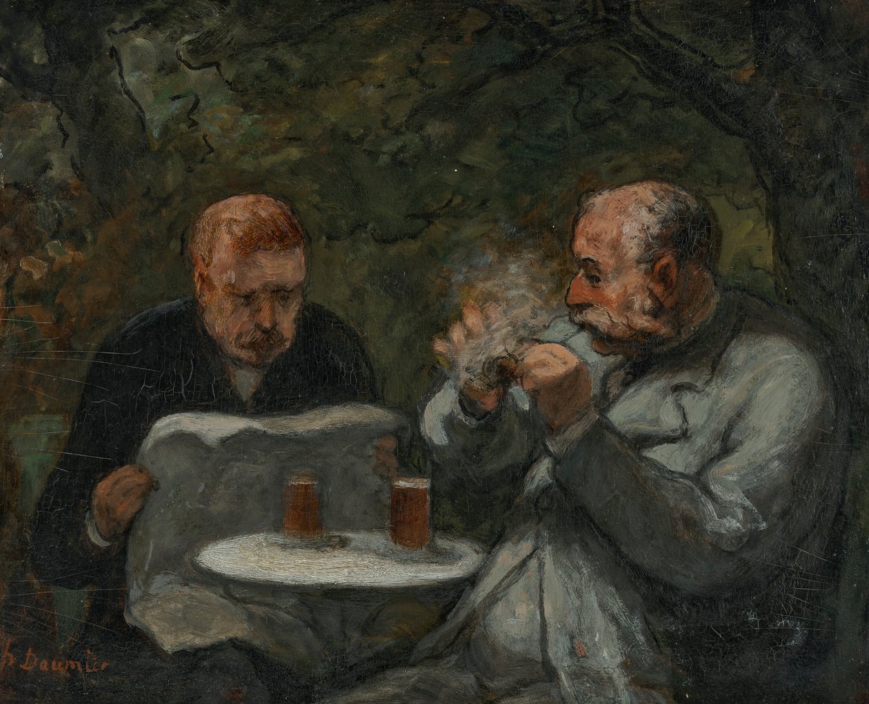 Sörivók alkotó: Honoré Daumier