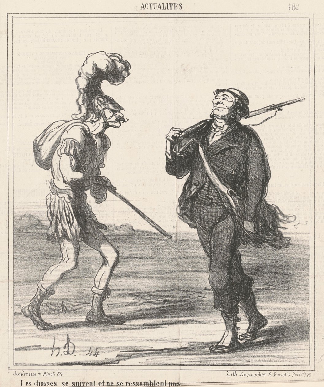 Vadászatok... Nem hasonlítanak egymásra alkotó: Honoré Daumier
