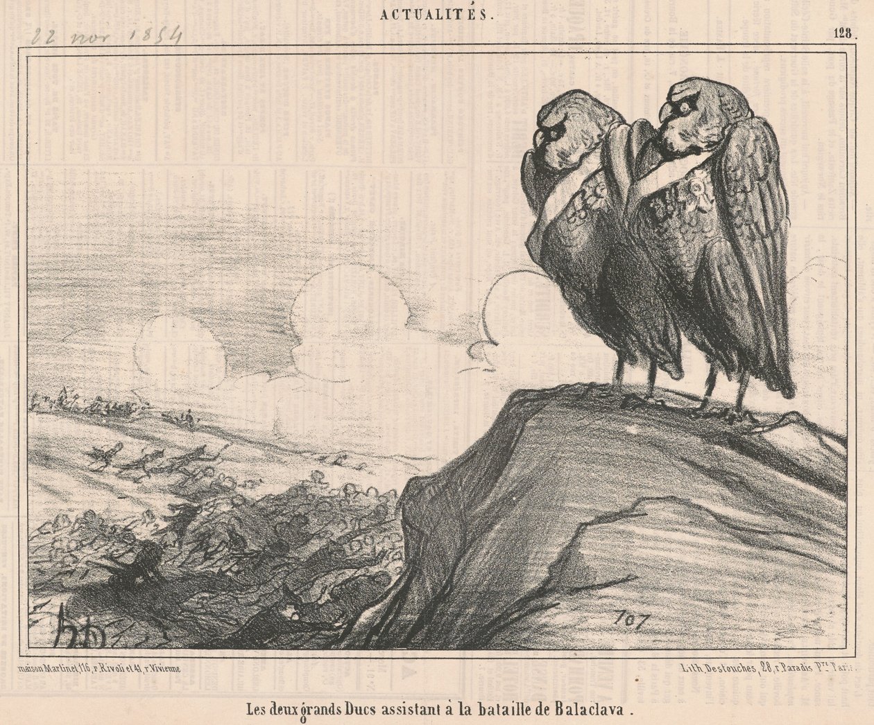 A két nagyherceg... alkotó: Honoré Daumier