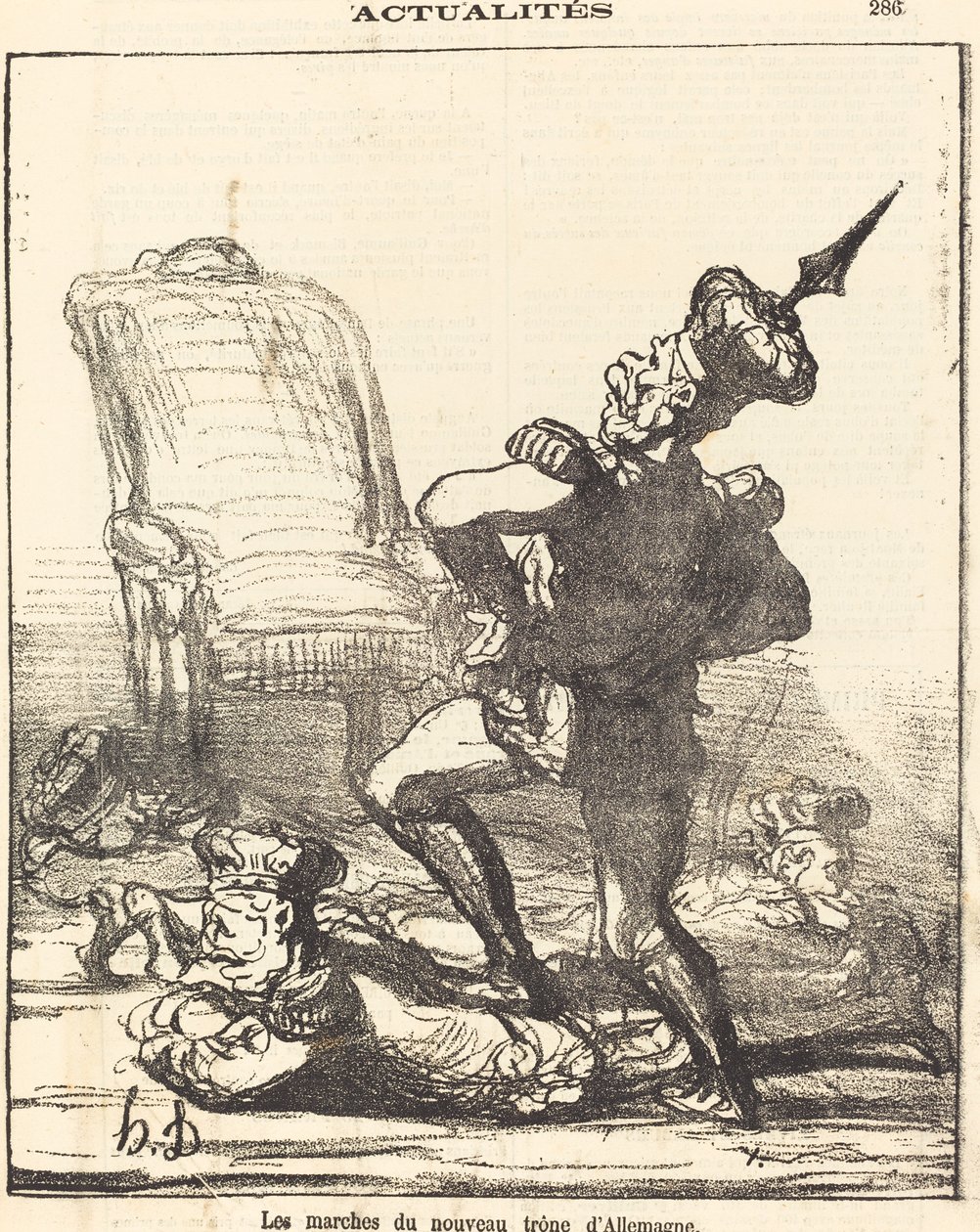 Németország új trónjának lépései alkotó: Honoré Daumier