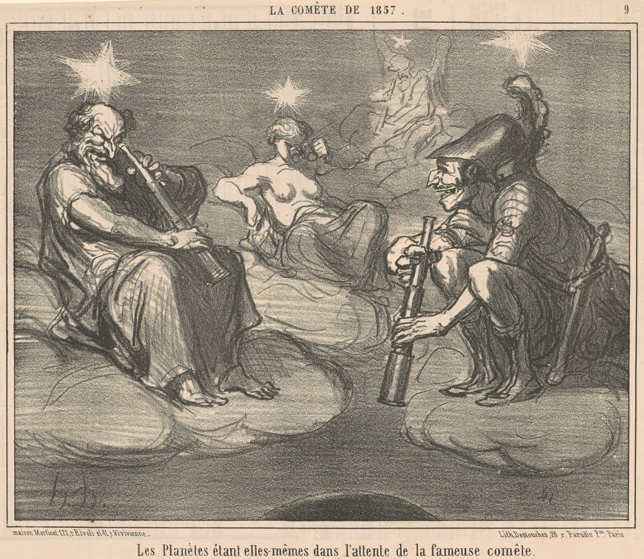 A bolygók önmaguk... alkotó: Honoré Daumier