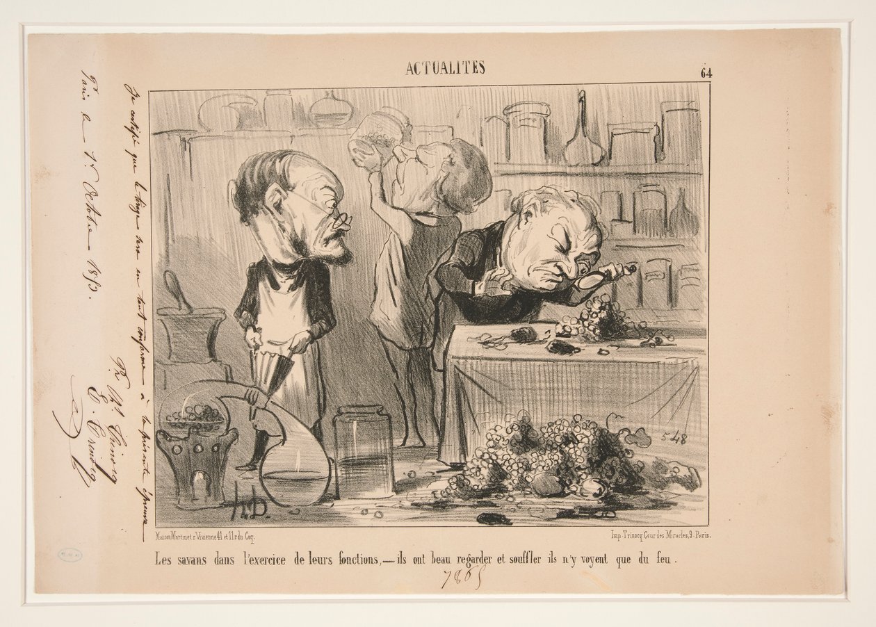 A tudósok a alkotó: Honoré Daumier