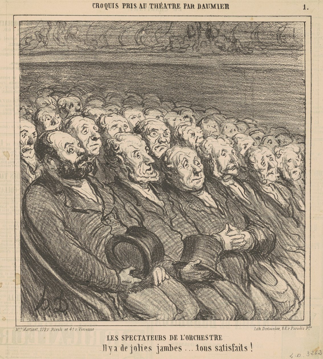 Zenekar nézői alkotó: Honoré Daumier