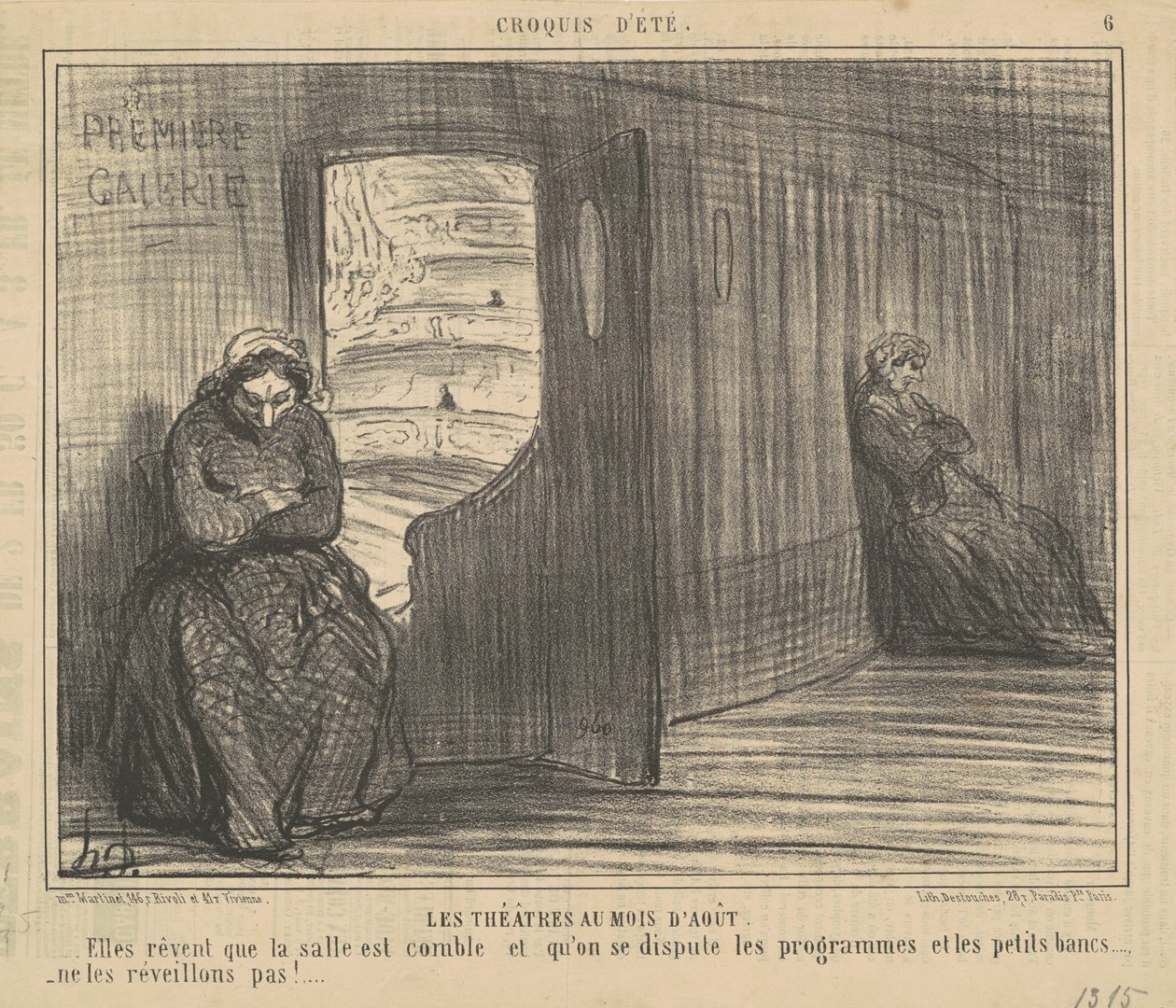 Színházak augusztusban alkotó: Honoré Daumier