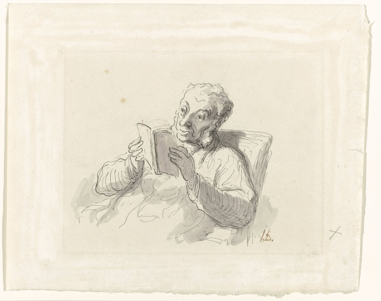 olvasó ember alkotó: Honoré Daumier