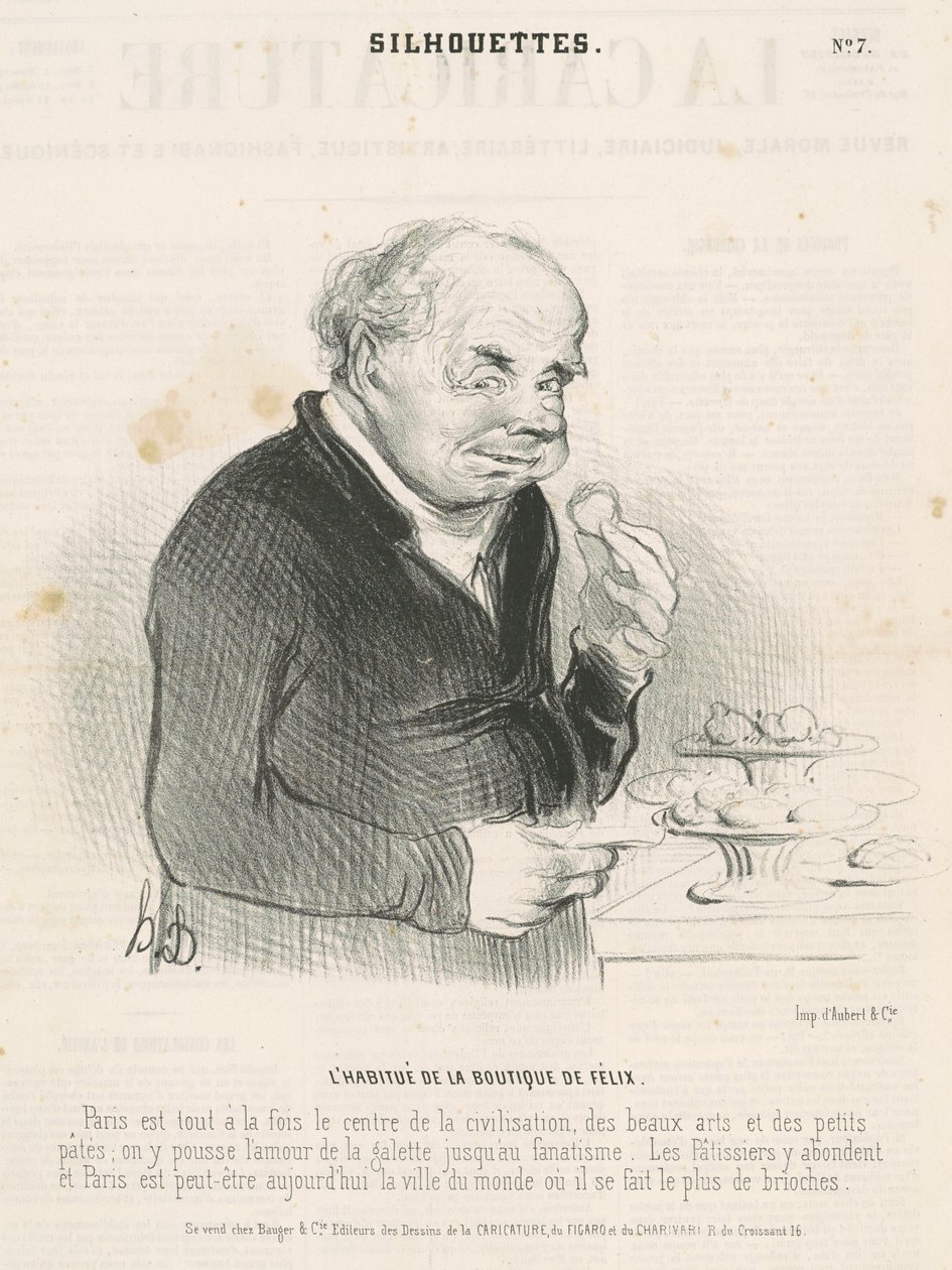A szokásos Félix boltjában alkotó: Honoré Daumier