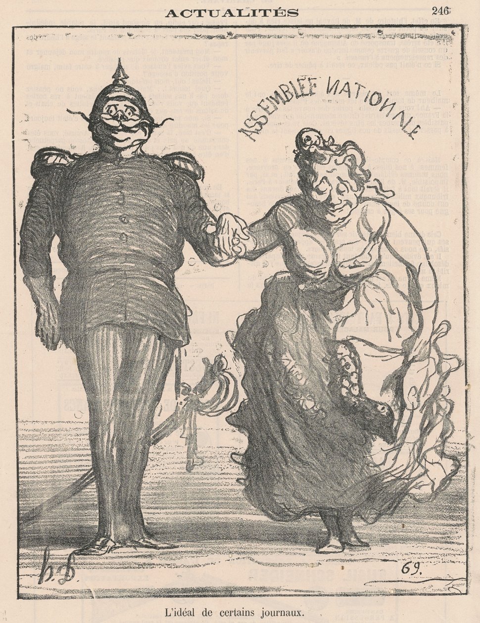 Egyes újságok eszményképe alkotó: Honoré Daumier