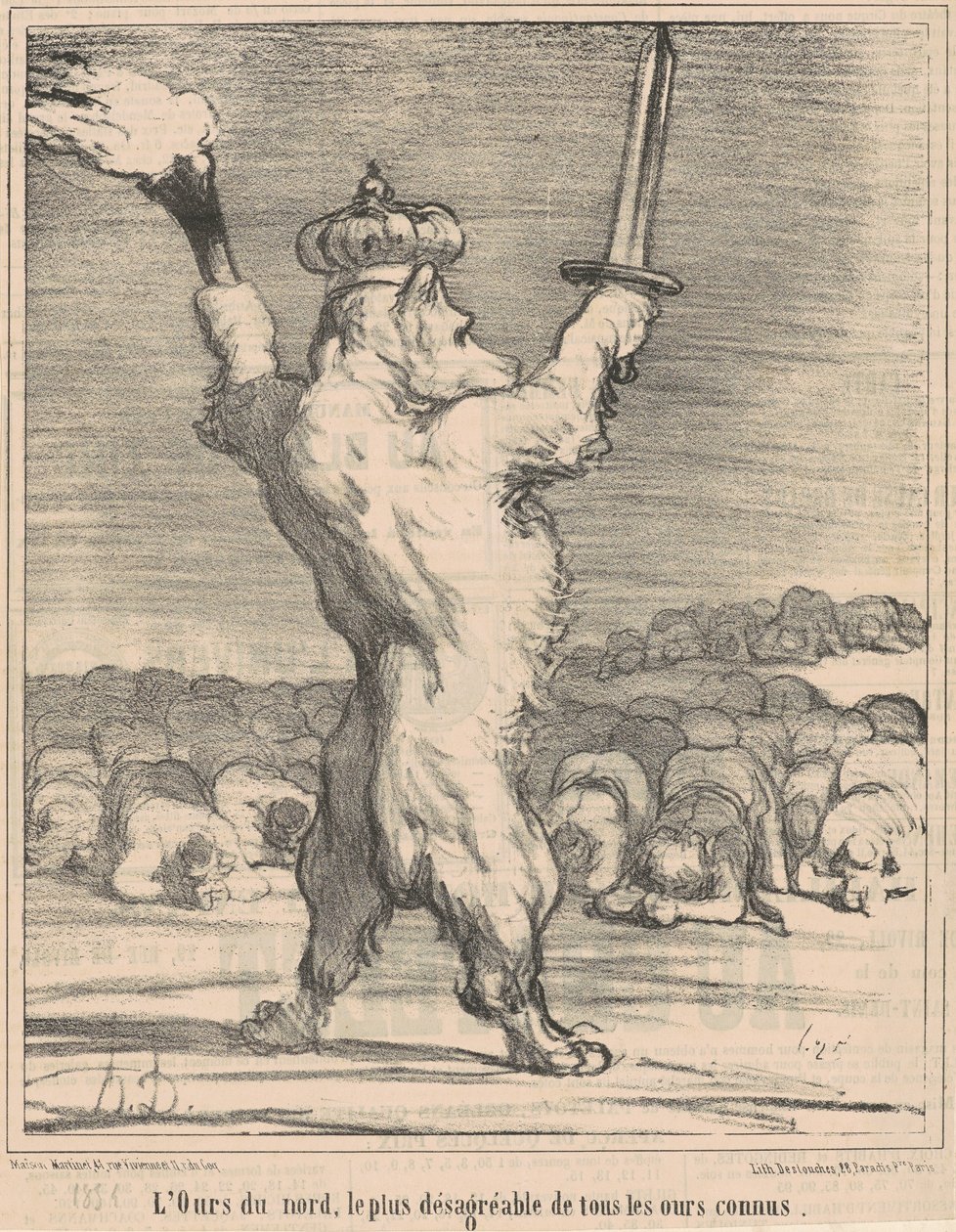 Az északi medve, a legrosszabb az összes ismert medve közül alkotó: Honoré Daumier