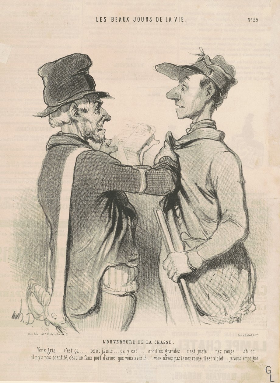 A vadászat megnyitója alkotó: Honoré Daumier