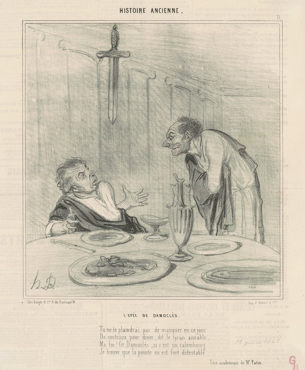 Damoklész kardja alkotó: Honoré Daumier