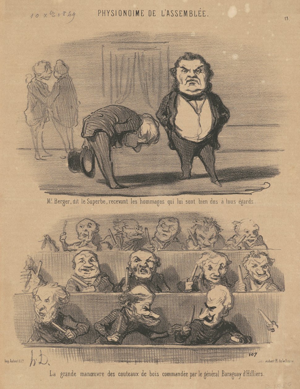 Mr. Berger, mondta a nagyszerű... alkotó: Honoré Daumier