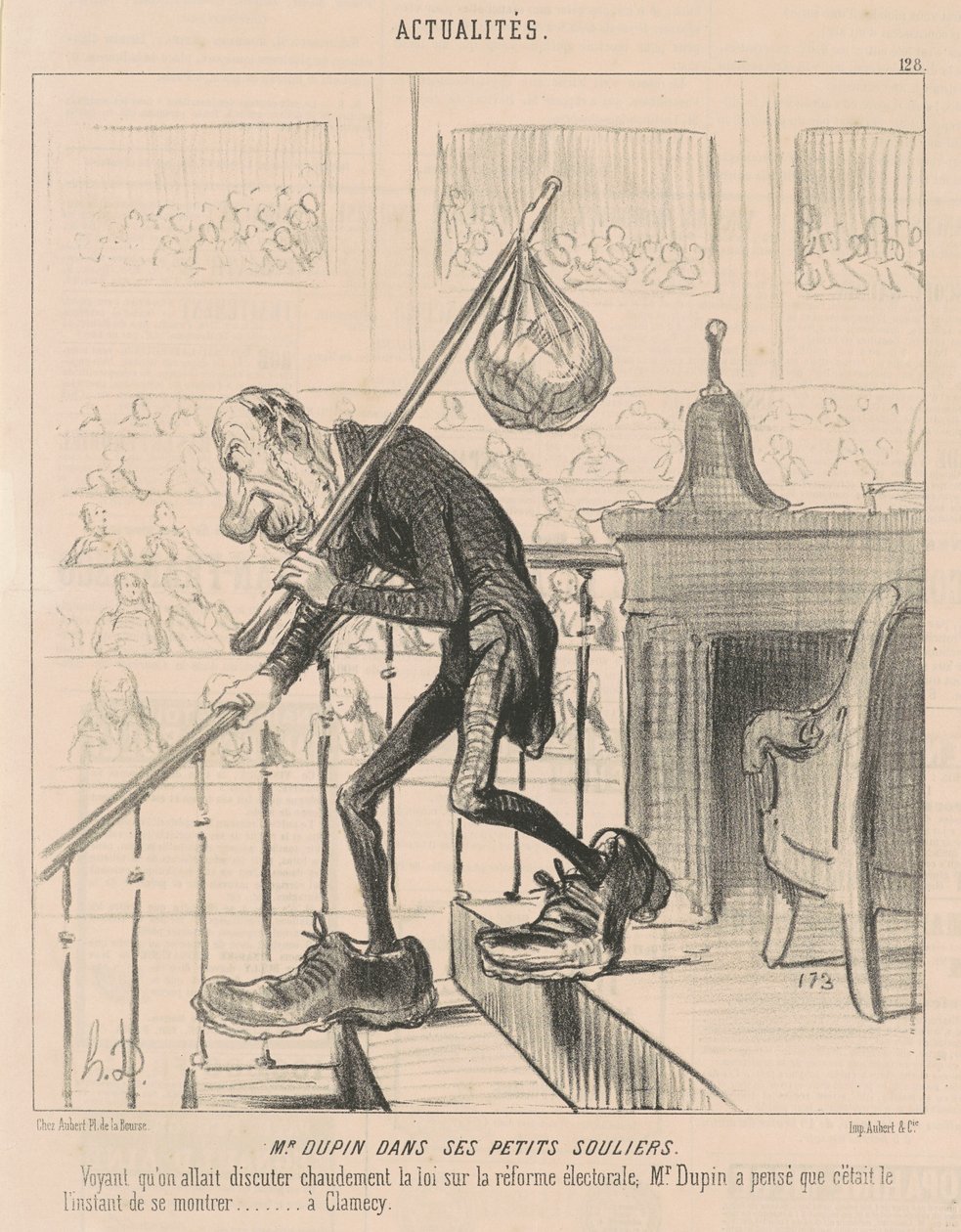 Mr. Dupin a kis cipőjében alkotó: Honoré Daumier