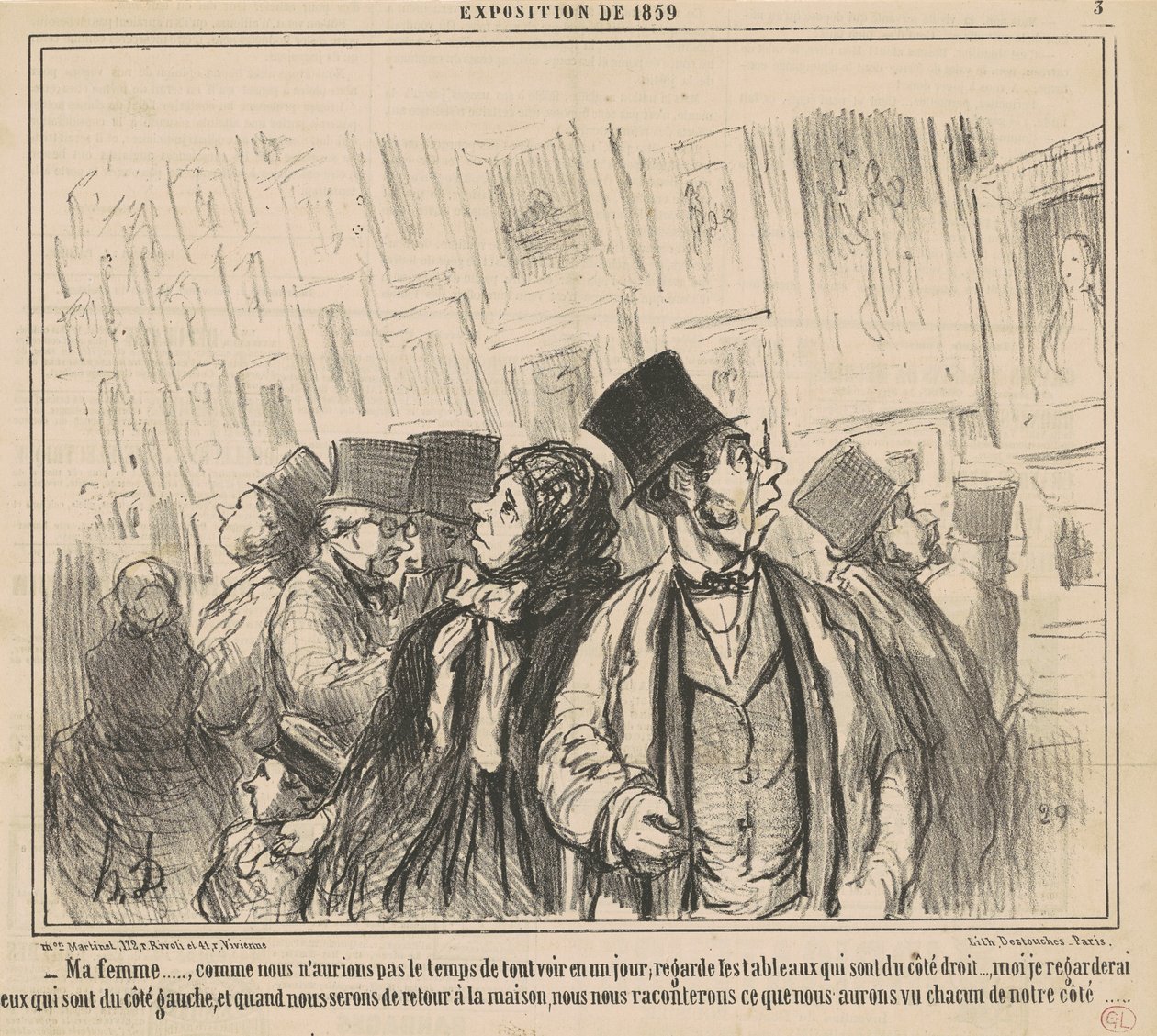 A feleségem… ahogy mi nem tettük volna… alkotó: Honoré Daumier