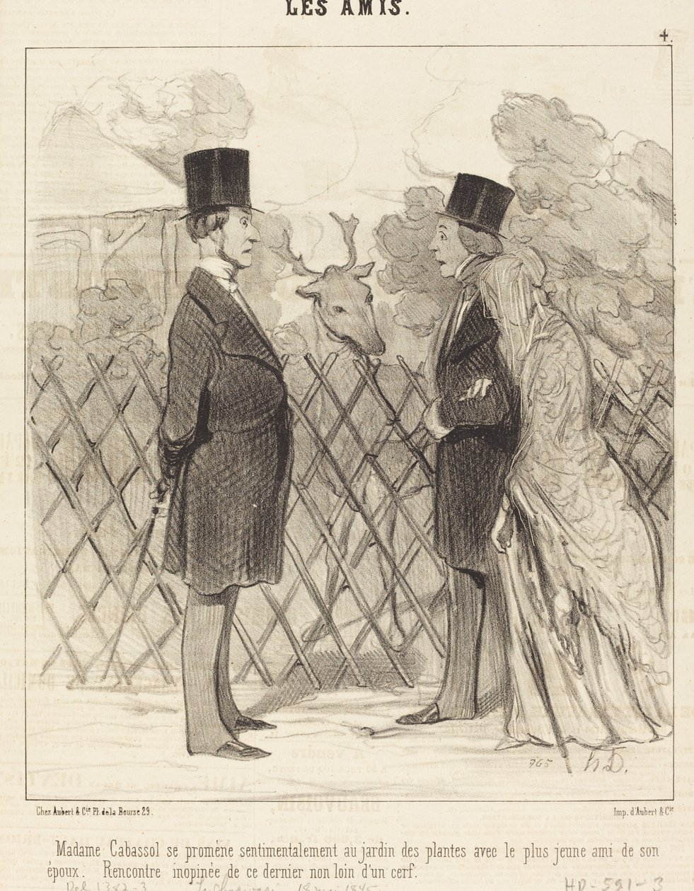 Madame Cabassol sétál... alkotó: Honoré Daumier