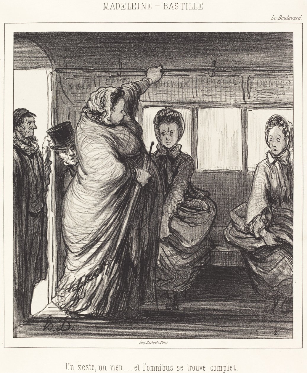 Madeleine-Bastille alkotó: Honoré Daumier