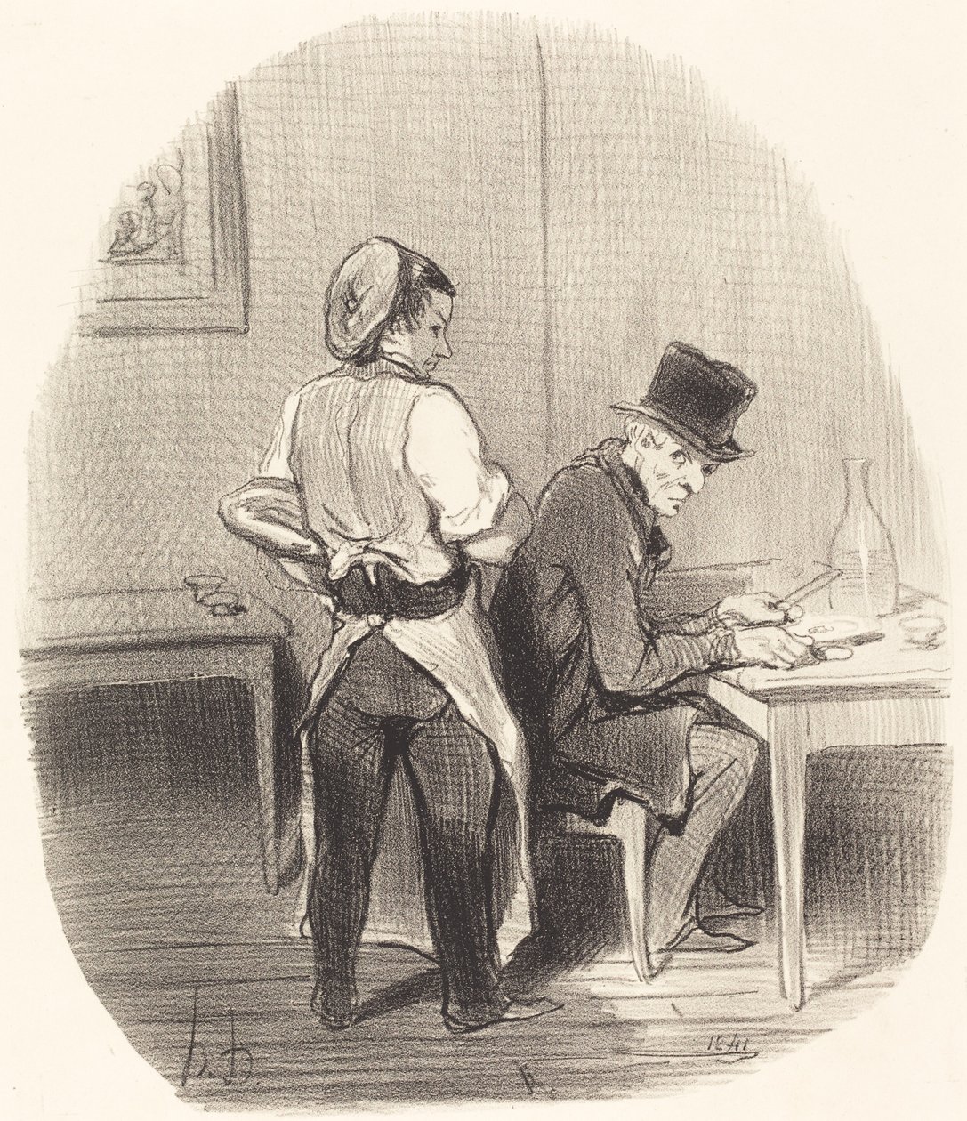 De uram, biztosíthatom, hogy ez... borjúhús!... alkotó: Honoré Daumier