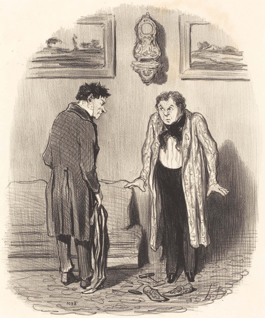 De amikor azt mondom, hogy nem tudom mozgatni a lábam... alkotó: Honoré Daumier