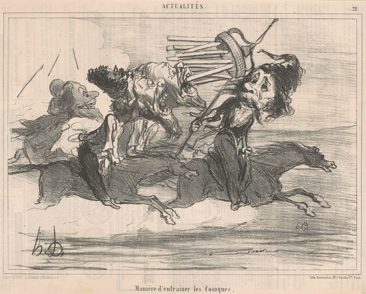 Hogyan neveljük a kozákokat alkotó: Honoré Daumier
