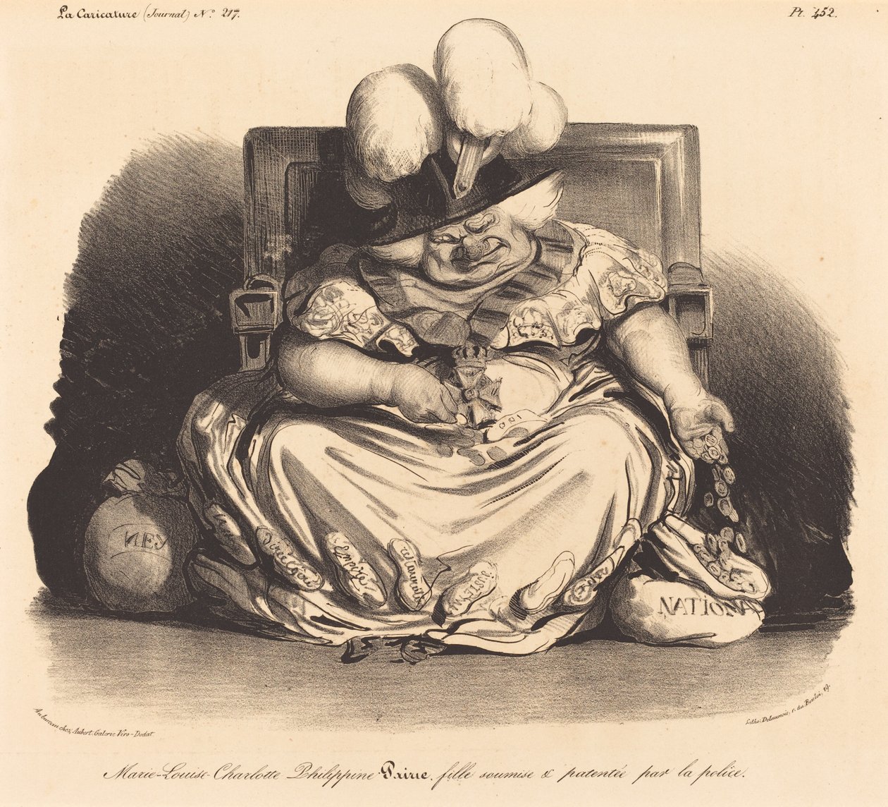 Marie-Louise-Charlotte-Philippinepairie alkotó: Honoré Daumier