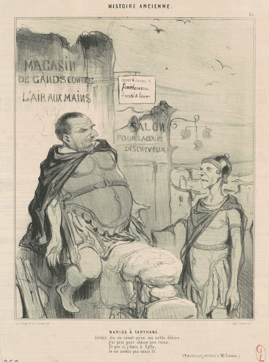 Marius Karthágóban alkotó: Honoré Daumier