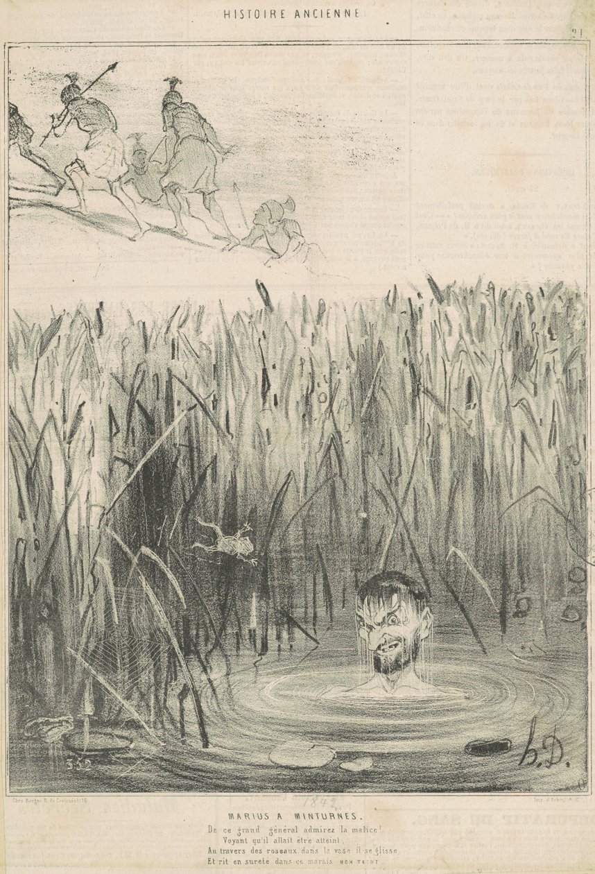 Marius a Minturnes-ből alkotó: Honoré Daumier