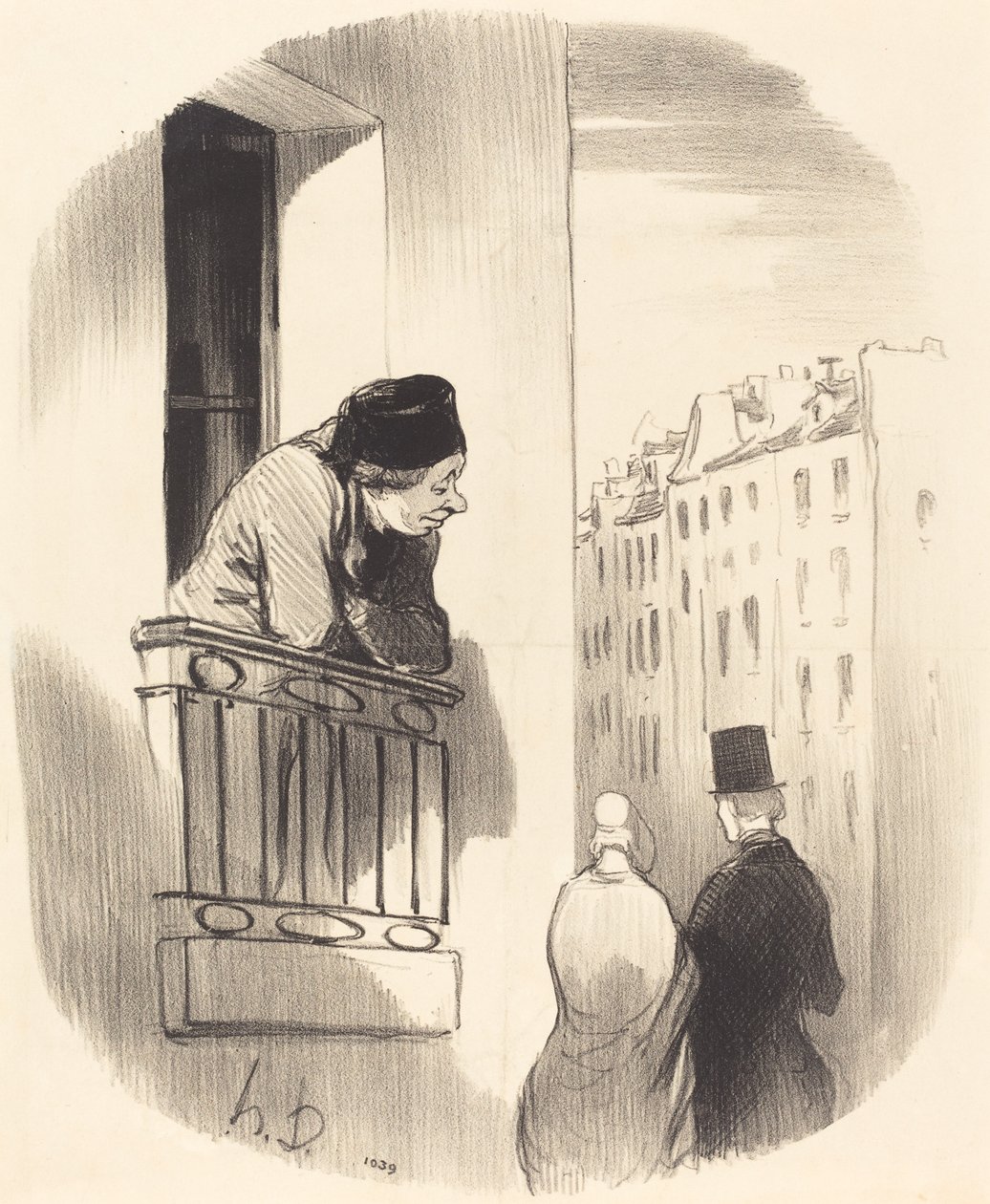 én is fiatal voltam... alkotó: Honoré Daumier