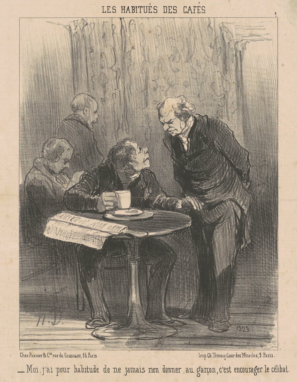 Én, megszoktam, hogy nem... adok semmit alkotó: Honoré Daumier